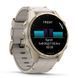 Garmin Fenix 8 43mm AMOLED Saph SftGldSS/FogGryLeatherBnd Excl 010-02903-40