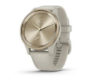 Garmin Vivomove Trend Cream Gold S. Steel Bezel w. F. Gray Case and S. Band 010-02665-02