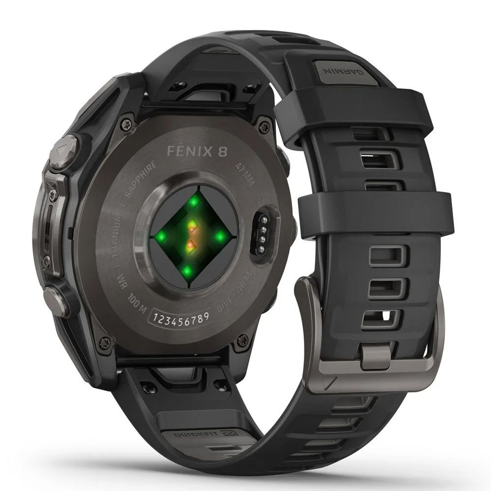 Garmin Fenix 8 47mm AMOLED Saph CrbnGryTi/Blk Blk/PebbleGryBnd 010-02904-20/21