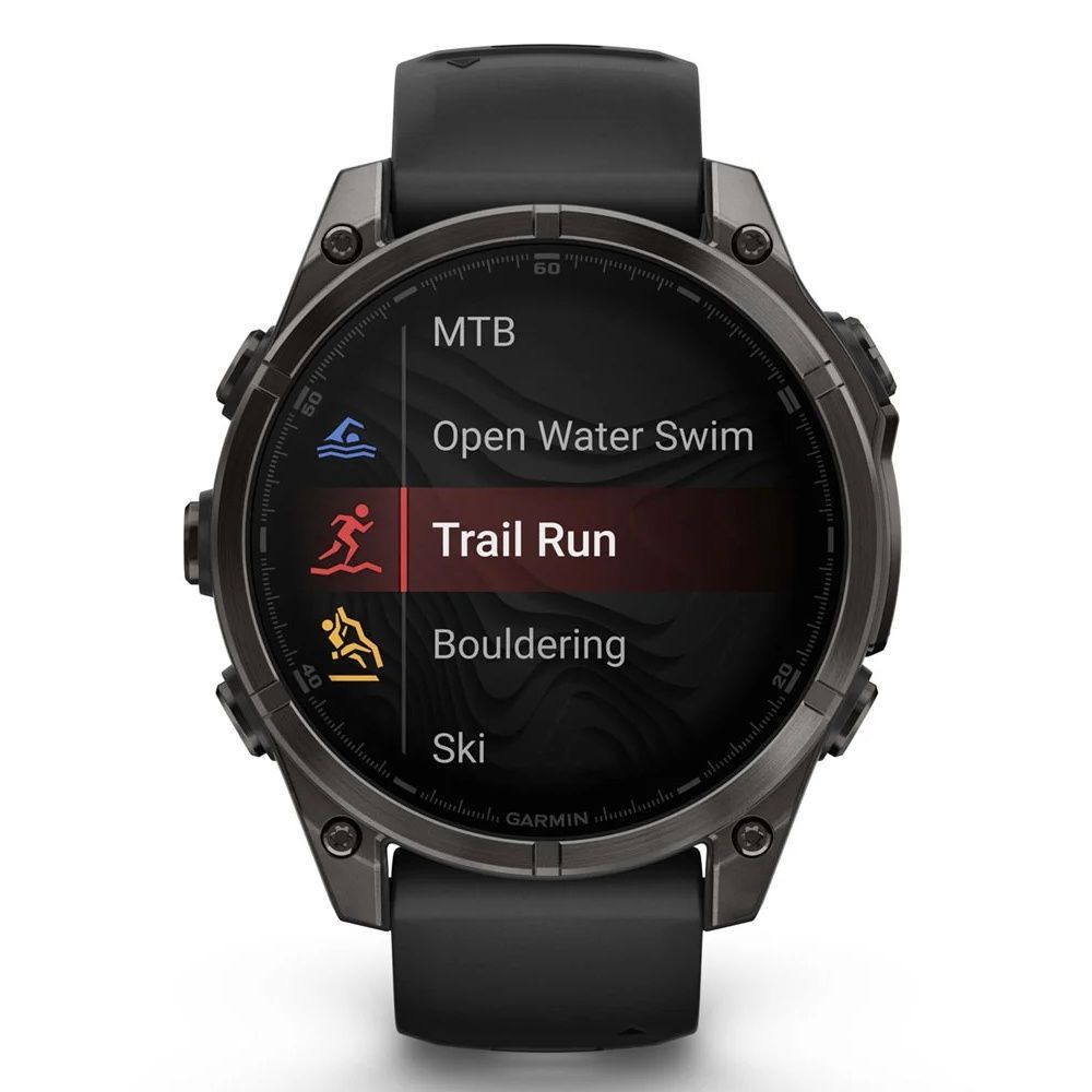 Garmin Fenix 8 47mm AMOLED Saph CrbnGryTi/Blk Blk/PebbleGryBnd 010-02904-20/21