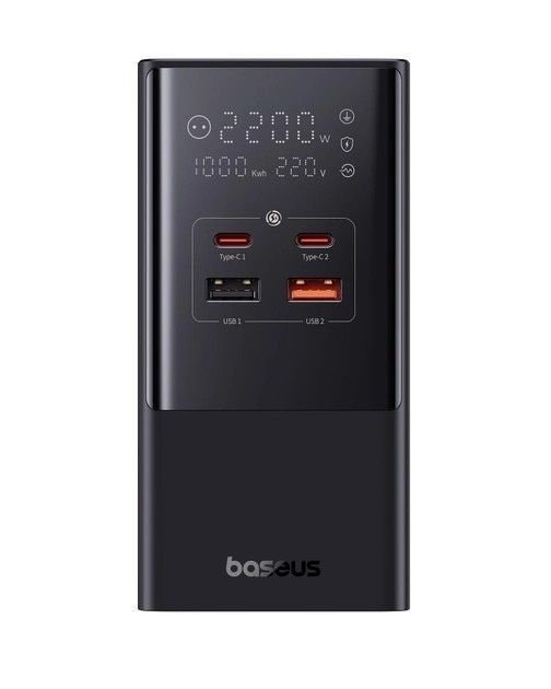 МЗП Baseus PowerCombo Tower Power Strip 2AC+2U+2C 100W 1.5m Black E00023609113-00