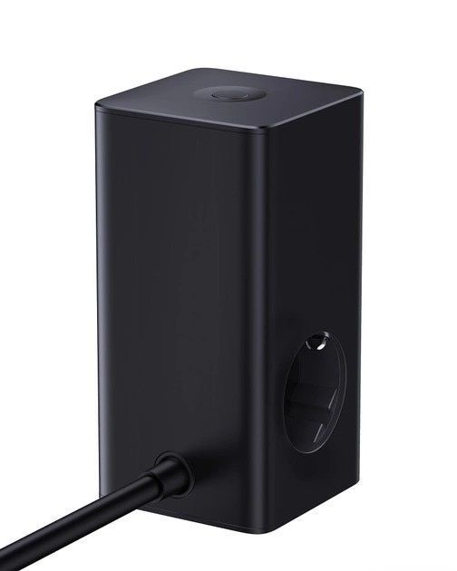 МЗП Baseus PowerCombo Tower Power Strip 2AC+2U+2C 100W 1.5m Black E00023609113-00