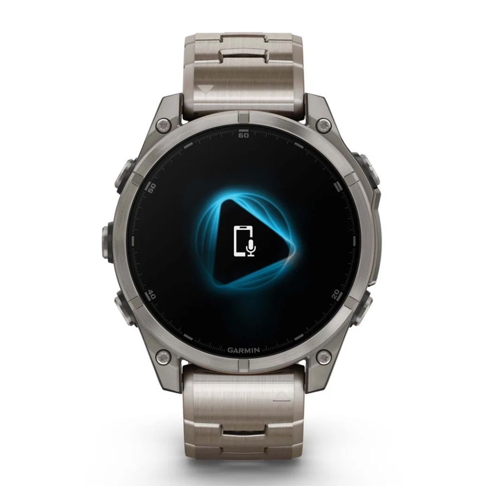 Garmin Fenix 8 47mm AMOLED Saph Ti/Bare/Graphite w/TiBand Excl 010-02904-40