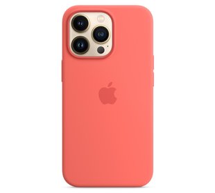 Silicone Case with Animation & MagSafe iPhone 13 Pro Max (1:1 original), Pink Pomelo