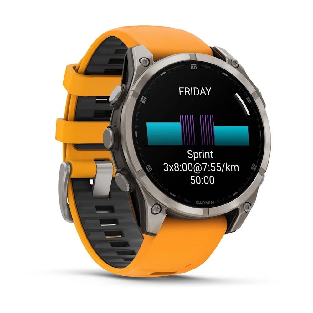 Garmin Fenix 8 47mm AMOLED Saph Ti/Bare/Grpht SparkOrg/GrphtBd 010-02904-10/11