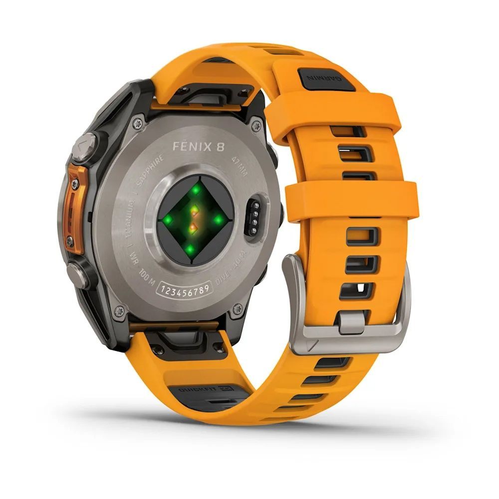 Garmin Fenix 8 47mm AMOLED Saph Ti/Bare/Grpht SparkOrg/GrphtBd 010-02904-10/11