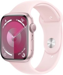 Apple Watch Series 9 Cellular 45mm Pink Aluminum Case w. Light Pink Sport Band - M/L MRML3