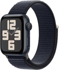 Apple Watch SE 2 40mm Midnight Aluminium Case with Midnight Sport Loop MRE03