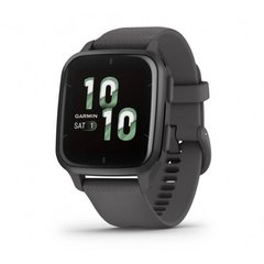 Garmin Venu Sq 2 Slate Aluminum Bezel with Shadow Gray Case and Silicone Band 010-02701-00/10