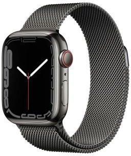 7 41mm LTE Silver Stain Steel Case Case with Midnight Mod Buckle MKLF3