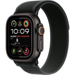 Apple Watch Ultra 2 GPS + Cellular 49mm Black Titan. Case w. Black Trail Loop M/L (MX4V3)