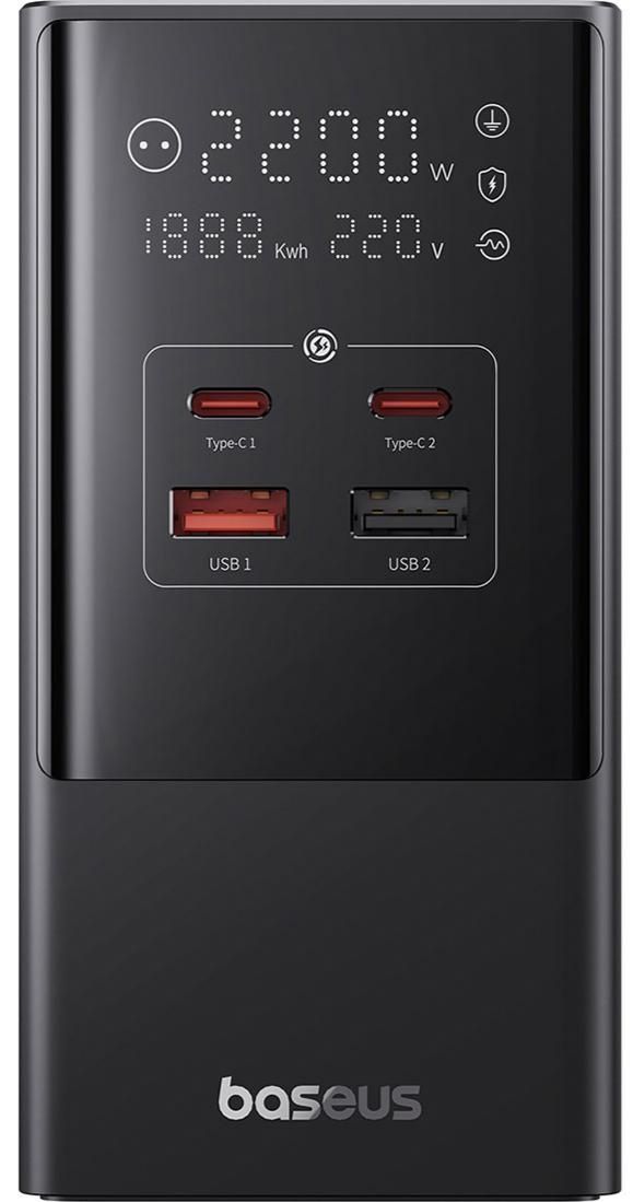 МЗП Baseus PowerCombo Tower Digital PowerStrip 3AC+2U+2C 35W with 1.5m E00023606113-00