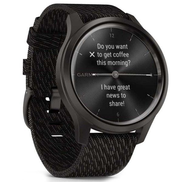 Garmin Vivomove Style Gunmetal-Dark Gray Fabric 010-02240-23
