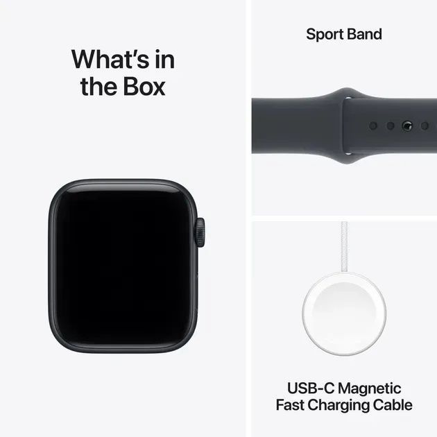 Apple Watch SE 3 GPS 40mm Midnight Alu. Case w. Midnight S. Band - M/L (MEHC4)