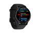 Garmin Venu 3 Slate Stainless Steel Bezel Black Case Black Leather Band 010-02784-52