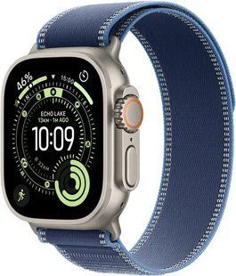 Apple Watch Ultra 3 GPS + Cellular 49mm Natural Tit. Case w. Blue/Bright Blue Loop - M/L (MEWU4)