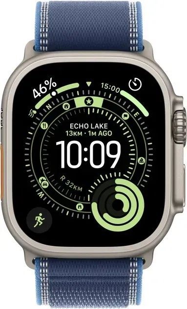 Apple Watch Ultra 3 GPS + Cellular 49mm Natural Tit. Case w. Blue/Bright Blue Loop - M/L (MEWU4)