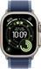 Apple Watch Ultra 3 GPS + Cellular 49mm Natural Tit. Case w. Blue/Bright Blue Loop - M/L (MEWU4)