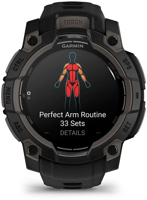 Смарт-годинник Garmin Instinct 3 45mm AMOLED Black with Black Band (010-02936-00)