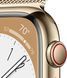 8 45mm LTE Gold Stainless Steel Case with Gold Milanese Loop MNKQ3