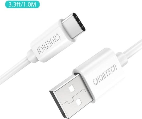 Кабель Choetech 2 м USB-A / Type-C AC0003 Білий