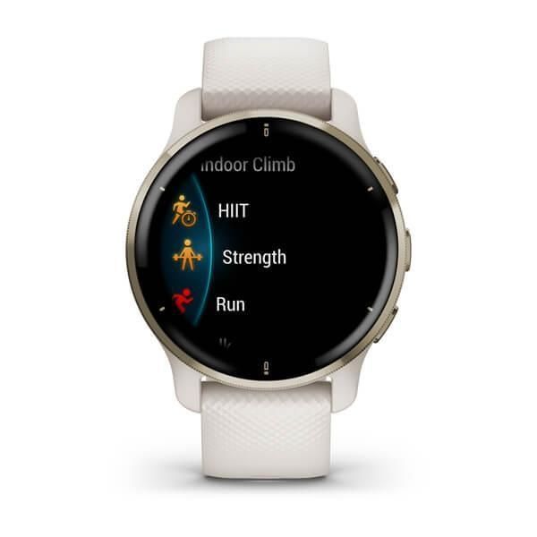 Garmin Venu 2 Plus Cream Gold S. Steel Bezel w. Ivory Case and S. Band 010-02496-02/12