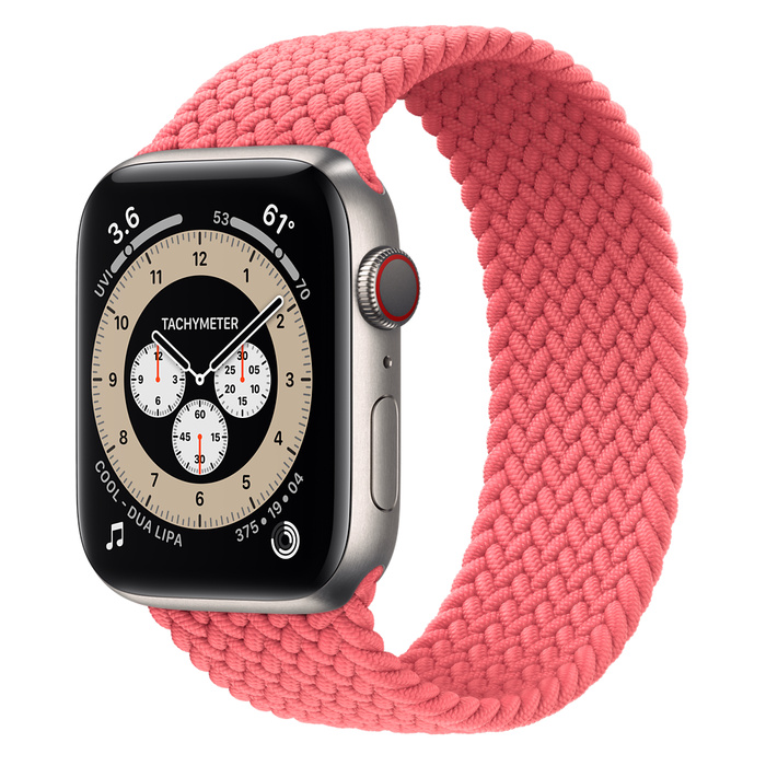 Ремешок Apple Watch Pink Punch Braided Solo Loop-Size 5 для Watch 42/44mm MY7R2