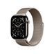 Apple Watch Series 11 Cellular 46mm Natural Tit. Case w. Natural Milanese Loop - S/M (MFCY4)