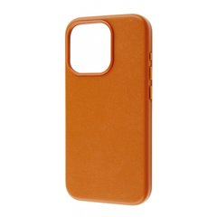Чохол WAVE Premium Leather Edition Case with MagSafe iPhone 15 Pro Orange