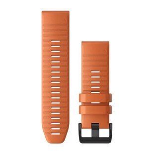 Ремінець Garmin Fenix 6X 26mm QuickFit Ember Orange Silicone Band 010-12864-01