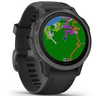 Смарт-годинник Garmin Fenix 6S - Carbon Gray DLC with Black Band 010-02159-25