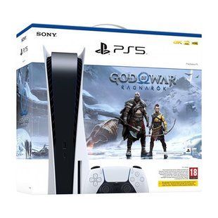 Стаціонарна ігрова приставка Sony PlayStation 5 Digital Edition 825GB God of War Ragnarok Bundle