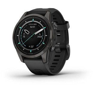 Garmin epix&trade; Pro (Gen 2) Sapphire Edition 42 mm Carbon Grey DLC Titanium with Black 010-02802-14/15