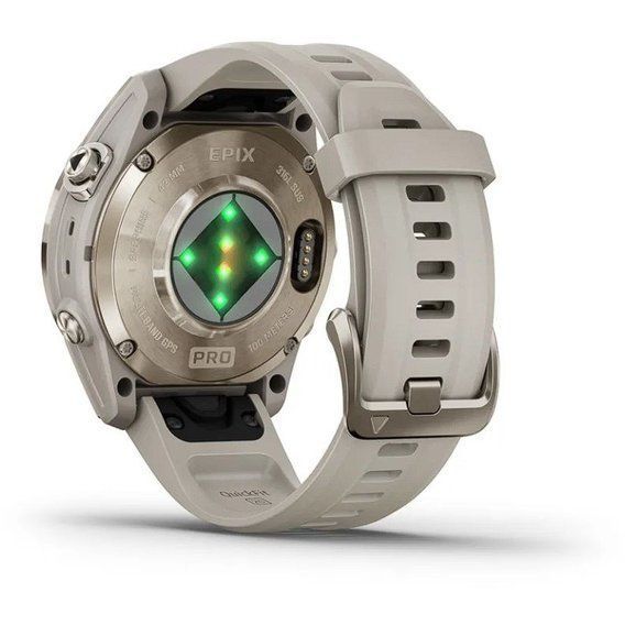 Garmin Epix&trade; Pro Gen 2 Sapphire Edition 42 mm Soft Gold with Light Sand Band 010-02802-11