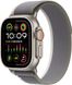 Apple Watch ULTRA 2 49mm Titanium Case with Green/Gray Trail Loop - S/M MRF33