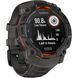 Смарт-годинник Garmin Instinct 3 50mm Solar Black with Charcoal Band (010-02935-00)