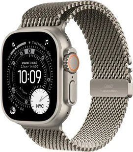 Apple Watch Ultra 3 GPS + Cellular 49mm Natural Tit. Case Tit. Milanese Loop - Medium (MEWY4)