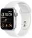 Apple Watch SE 2 40mm Silver Aluminum Case with White Sport Band MNJV3