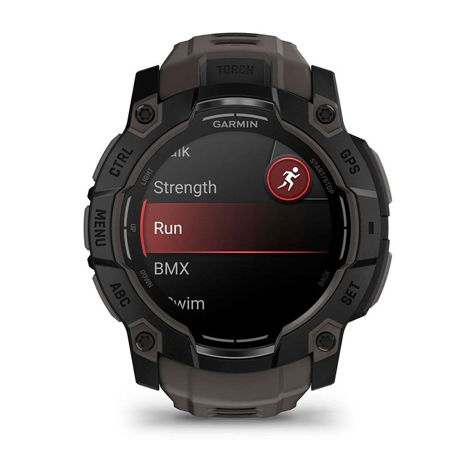 Смарт-годинник Garmin Instinct 3 50mm AMOLED Black with Charcoal Band (010-03020-00)