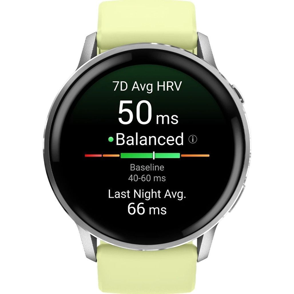 Garmin Venu 4 45 mm Silver with Citron Silicone Band (010-03014-02)