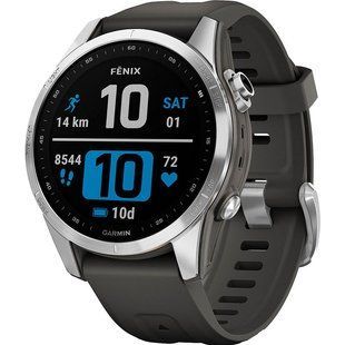 Garmin Fenix 7S Silver with Graphite Band 010-02539-00/01