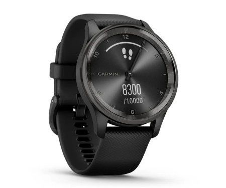 Garmin Vivomove Trend Slate S.Steel Bezel with Black Case S. Band 010-02665-00