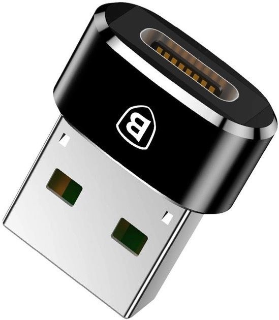 Перехідник Baseus Type-C to USB Black CAAOTG-01