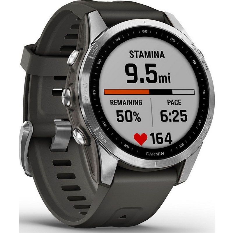 Garmin Fenix 7S Silver with Graphite Band 010-02539-00/01