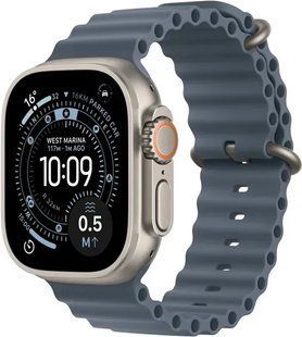 Apple Watch Ultra 3 GPS + Cellular 49mm Natural Tit. Case w. Anchor Blue Ocean Band (MEWH4)