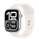 Apple Watch Series 10 GPS 46mm Silver Aluminum Case with Light Blush Sport Band M/L (MWX03)