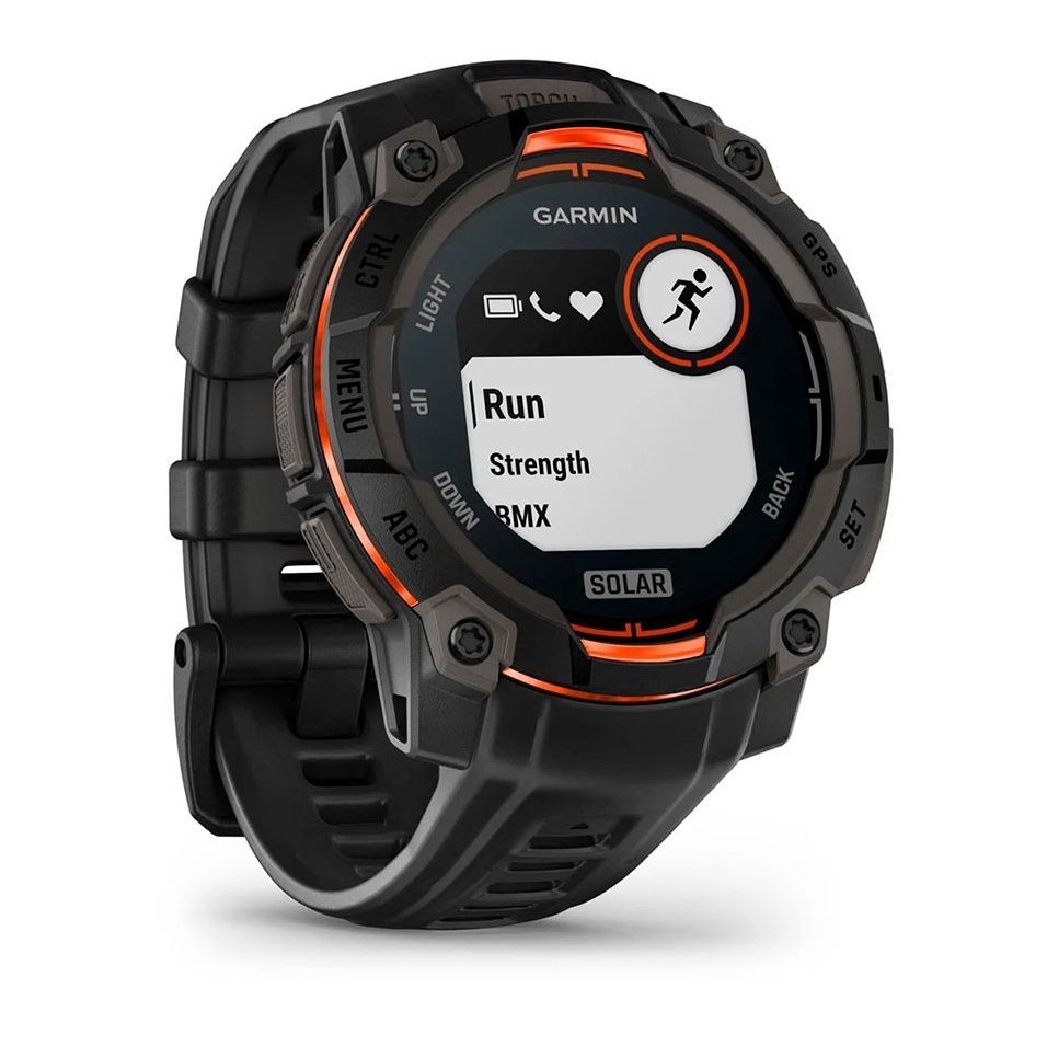 Смарт-годинник Garmin Instinct 3 45mm Solar Black with Black Band (010-02934-00)