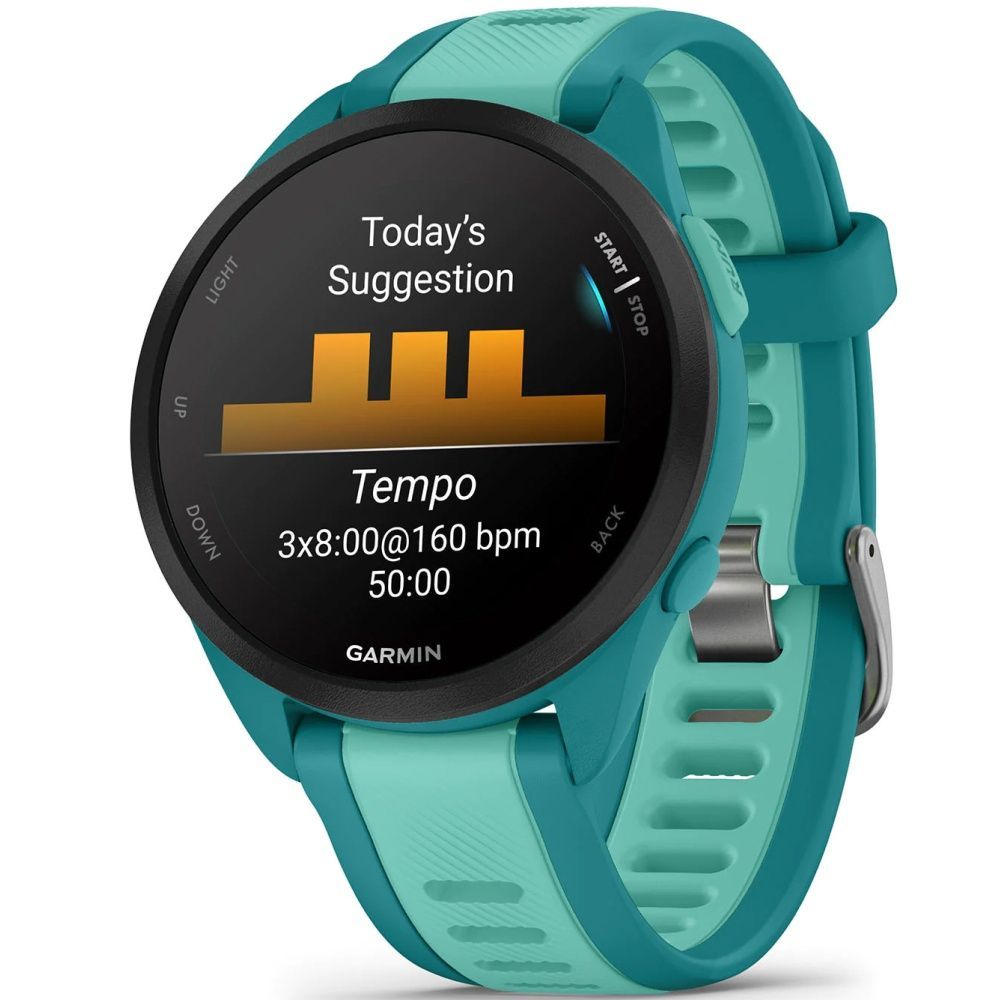 Garmin Forerunner 165 Music Turquoise/Aqua, GPS смарт-годинник 010-02863-32