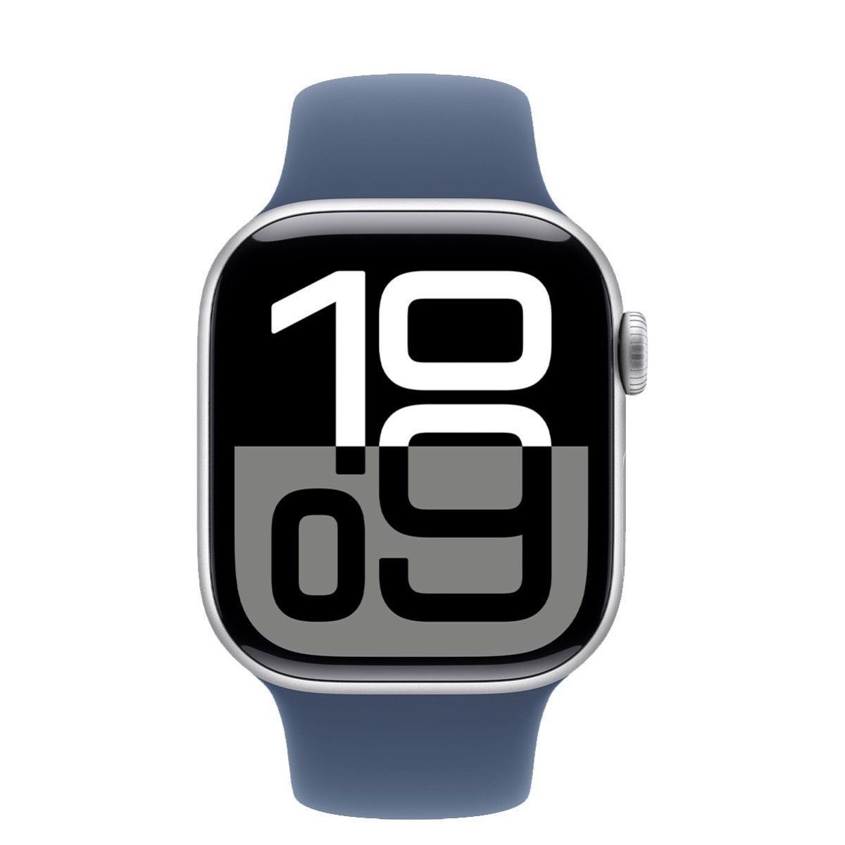 Apple Watch Series 10 Cellular 42mm Silver Alu. Case w. Denim Sport Band - S/M (MWX33)