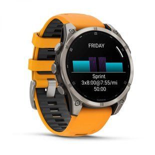 Garmin Fenix 8 51mm AMOLED Saph Ti/Bare/Grpht SparkOrg/GrphtBd 010-02905-11